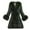 Green, variant on Baberdicy Women's Faux Fur Coat, Solid Color Long Plush Overcoat for Winter Warmth And Style , Faux-Fur Plush Coat, Hooded Teddy Jacket, Winter Fuzzy Outerwear Black L