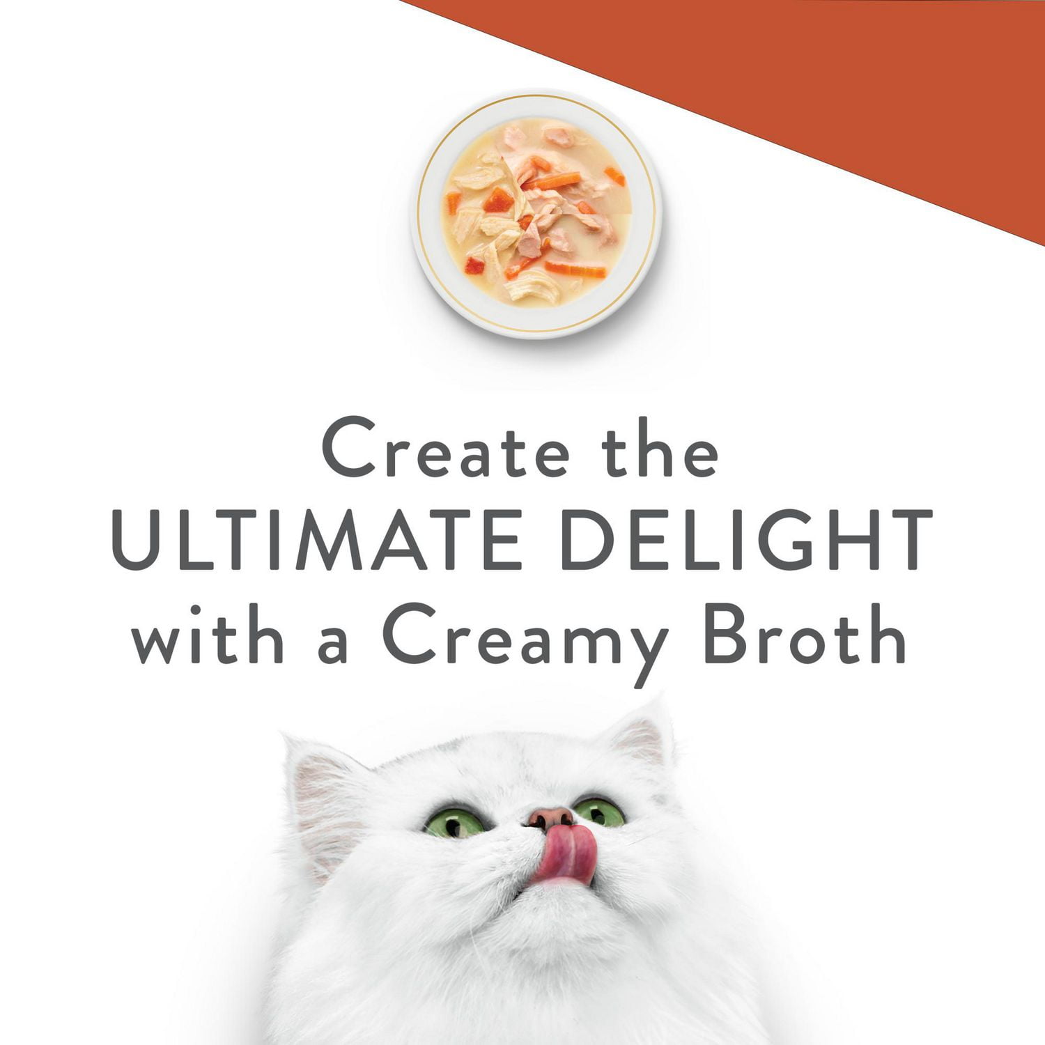 Fancy Feast Creamy Broths Collection Variety Pack, Cat Treats 40 g x 12