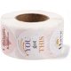 thumbnail image 4 of 2 rollos de 1000 etiquetas de papel autoadhesivas para premios, redondas, con la palabra "Happy Everything Choose Kindness"., 4 of 4