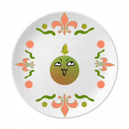 

Lovely Cartoon Insidious Orange Face Flower Ceramics Plate Tableware Dinner Dish