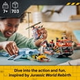 thumbnail image 4 of LEGO Jurassic World Mosasaurus Dinosaur Boat Attack - Building Toy for Boys & Girls, Ages 7+ - Dinosaur Toy for Kids with 3 Minifigures - Gift for Birthdays - 77983, 4 of 8