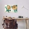 thumbnail image 5 of Stupell Industries Garden Flower Details Minimal Green Tan Painting Framed Wall Art Design by Danhui Nai, 2 Piece, 16" x 20", Black Framed, 5 of 5