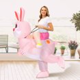 thumbnail image 4 of Muyoka Disfraz Inflable Conejo Explotar Disfraz Disfraz Explotar Disfraz Pascua Halloween Fiesta De Navidad Disfraces De Cosplay para Adultos Niños,Adult Muyoka Hogar, 4 of 7