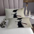 thumbnail image 3 of Erosebridal Anime Boy Coverlet Set Twin, Japanese Style Bedding Set, Samurai Anime Decor, 2pcs, 3 of 5