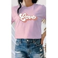 thumbnail image 3 of Retro Love Valentines Day PLUS SIZE Graphic Tee T-Shirt, 3 of 10