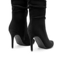 thumbnail image 3 of Dream Pairs Knee High Boots for Women Sexy Pointed Toe Stiletto High Heel Slouchy Suede Tall Boots, 3 of 8