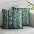 Blue Stripe Bohemian Style Antique Sofa Throw Pillowcase Cushion Cover