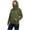 01-Army Green, variant on Women's Cowl Neck Hoodie with Face Cover Casual Pullover Hooded Sweatshirt with Pocket Fall Winter Outdoor Warm Tops 01-Army Green L