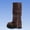 Brown, variant on Shrysg Women's Mid Calf Boots with Side Zipper Metal Buckles Thick Sole Comfortable Height-Increasing Faux Leather Platform Boot Black