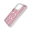 thumbnail image 2 of Washington Nationals Text Backdrop Clear iPhone Case, 2 of 7
