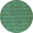thumbnail image 1 of Ahgly Company Machine Washable Indoor Round Abstract Turquoise Blue Contemporary Area Rugs, 3' Round, 1 of 4