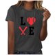 thumbnail image 1 of Blusa informal de manga corta con cuello redondo y estampado suelto de verano para mujer con estilo OAVQHLG3B Store  lin121212, 1 of 4