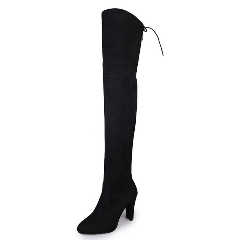 Akiihool Womens Over The Knee Boots Women's Thigh High Block Akiihool Womens Over The Knee Boots Women's Thigh High Block