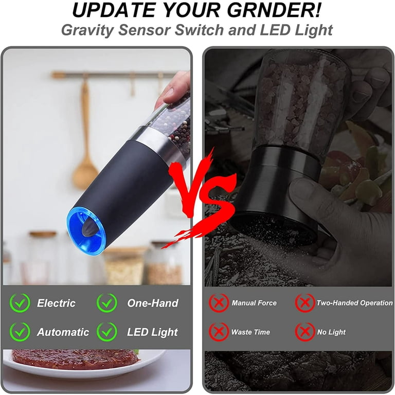Cowin Electric Salt & Pepper Grinder Set, 2-Piece photo 8
