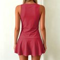 thumbnail image 6 of Womens Skirted Tankini Bathing Suit 2 Piece Swimwear with Sleeveless Tank Top and Flared Swim Skirt Modest Tummy Control Swimwear, 2XL, 6 of 6