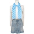 thumbnail image 2 of INSPIRAR CHIC Mujeres 1950s Retro Lunares Chiffon Bufanda, Ligera Suave Sheer Largo Cabeza Envolver Chal Bufandas para Todas las Temporadas 63.0"x19.7" Azul Cielo, 2 of 6