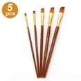 thumbnail image 2 of Cabello 5pcs Cepillos De Pintura Kit De Punta De Punta Puntiaguda Con Cabello De Nylon Para Artista Acrílico Acuario Gouache Acuarela Pintura Al óleo Para Excelentes Suministros, 2 of 7