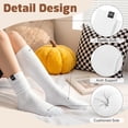 thumbnail image 5 of Loritta Secret Slouch Socks Women, 6 Pairs Cotton Cushioned Knee High Boot and Scrunch Stacked Long Socks for Women, Size 9-11, 5 of 7