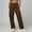 Brown high waisted cargo pants a1, variant on Cagogo Women's High Waisted Wide Leg Cargo Pants Summer Casual Loose Flowy Streetwear Workwear Long Trousers Beach Vacation Clothes, Brown S