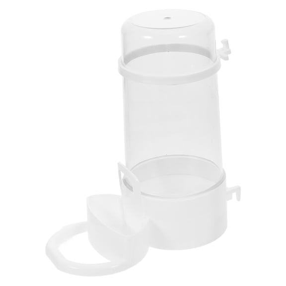 ETHZZLE Automatic Bird Waterer for Pet Cages, Easy to Install White Water Feeder for Birds and Small Pets