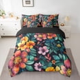 thumbnail image 2 of Manfei Kawaii Daisy Blossom 7-Piece Twin Bedding Sets,Countryside Floral Bedding Comforter Set,Green Orange Sheet Sets For Girls Teens,Microfiber Bedroom Decor Reversible, 2 of 8