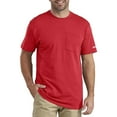 thumbnail image 2 of Dickies Men's T-Shirt Casual Front Pocket Short Sleeve Crew Neck Workwear Tee, Burgundy, M, 2 of 2