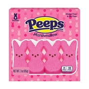 PEEPS, Pink Marshmallow Bunnies Easter Candy, 8 Count (3.0 Ounces)