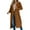 Brown, variant on Jacket for Women Trendy Double Breasted Trench Coat Elegant Long Sleeve Lapel With Belt 2025 Fall Coat