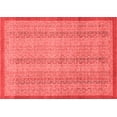 thumbnail image 1 of Ahgly Company Machine Washable Indoor Rectangle Abstract Red Modern Area Rugs, 2' x 3', 1 of 4