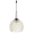 thumbnail image 3 of Woodbridge Lighting Bristol 5-Light Glass Chandelier in Chrome/Bronze/Clear, 3 of 4