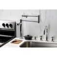 thumbnail image 2 of Kingston Brass KS4701DX Concord Deck Mount Pot Filler Faucet, Polished Chrome, 2 of 8