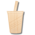 thumbnail image 2 of Unfinished Wood Etched Soda Drink Shape 10" / 1/4", 2 of 2