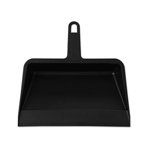 Impact 710 Value-Plus Polypropylene Dust Pan, 11 1 2w x 11d x 4h, Black, 12 Carton by IMPACT