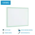 thumbnail image 2 of Pastel Magnetic Whiteboard - 400 x 300 mm - Lacquered Steel Surface, Pastel Green MDF Frame, 2 of 3