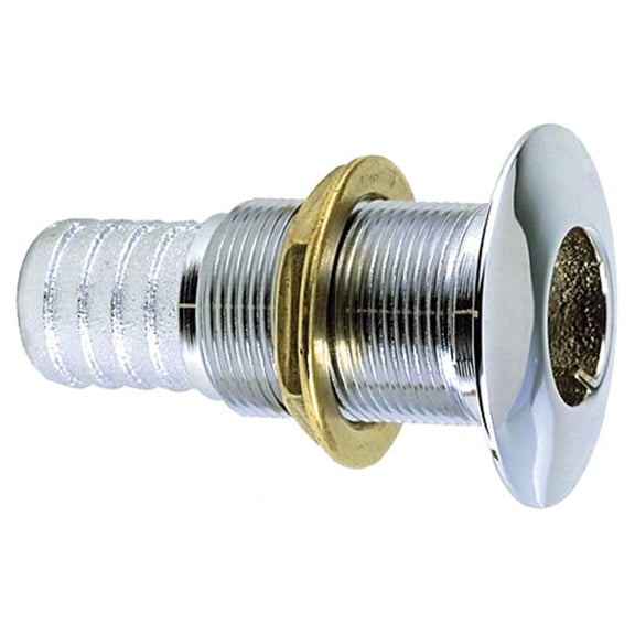 Perko 5/8" Thru-Hull Fitting f/ Hose Chrome Plated Bronze