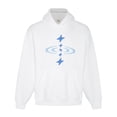 thumbnail image 1 of Sweat à Capuche Planète Cassé Tendance Américaine Imprimé Amusant de Rue plus Velours design Ample, 1 of 5