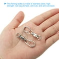 thumbnail image 4 of 77Lbs Fishing Swivels Snaps Stainless Steel Barrel Swivels Ball Bearing 30 Pack, 4 of 6