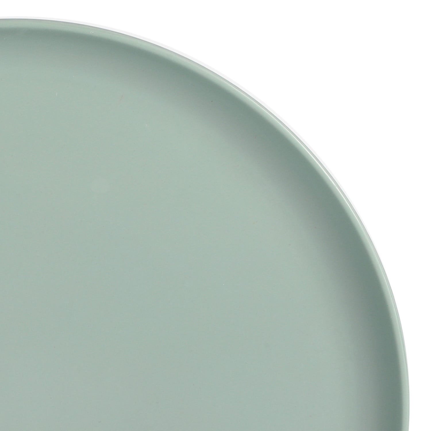 Gibson Home Crest 12 Piece Stackable Matte Melamine Dinnerware Set - Sage Green