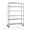 Silver, variant on HOOPE Adult Storage Shelves 1 Tier Carbon Steel Dimensions: 46.06W x 17.71D x 81.88H Storage Shelves with Adjustable Shelves, Total Capacity 150 lb, Shelf Capacity 150 lb, Silver