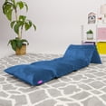 thumbnail image 6 of Posh Creations Floor Pillow Cover, Premium Cushion and Lounger for Pillows (Pillows Not Included), Kids, 7.3 ft, Blue, 6 of 7