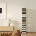 thumbnail image 4 of Yowos 9 Tier Bookshelf, Vertical Corner Shelf with Modern Invisible Spine Ladder Bookcase Space-Saving Organizer, Black, 4 of 9
