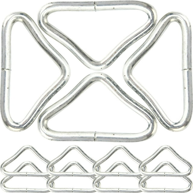 MIANGASTORE 30Pcs Professional Trampoline Buckles Portable Trampoline Rings Replaceable Triangle Buckles
