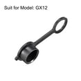 thumbnail image 2 of Unique Bargains 8pcs GX12 Aviation Connector Plug Cover, Waterproof Plastic Cap,Black, 2 of 5