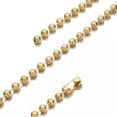 thumbnail image 2 of EOEMY 6/8/10/12mm Fashion Women Men 316L Stainless Steel Gold Tone Ball Chain Necklace-Gold-8mm-8.5Inch Bracelet, 2 of 5