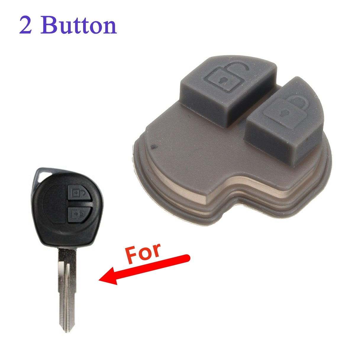 2 Buttons Remote Key Fob Rubber Pad For Swift Grand Vitara Ignis Alto Sx4 Walmart Canada