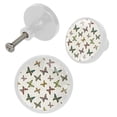 thumbnail image 2 of 4 Pcs Butterfly Knobs for Kitchen Cabinet Cupboard Dresser Bookcase Drawer Pulls Handles Round Home Decor, 2 of 5