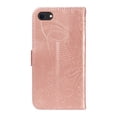 thumbnail image 4 of SaniMore Wallet Case for iPhone 7 / 8 / SE 2022 & 2020, PU Leather Embossed Butterfly Flip Folio Cover Card Holder [Kickstand][Wrist Strap] All Arpund Protective Shockproof Shell, Rosegold, 4 of 18