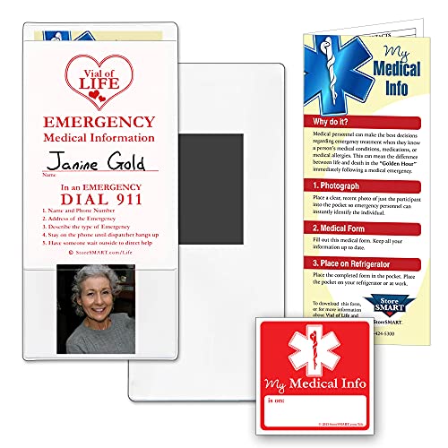 StoreSMART Vial/File of Life Medical Info Pocket Back 5
