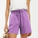 thumbnail image 3 of Pantalones cortos deportivos informales Augper de color liso para mujer con cordón y bolsillo, 3 of 8