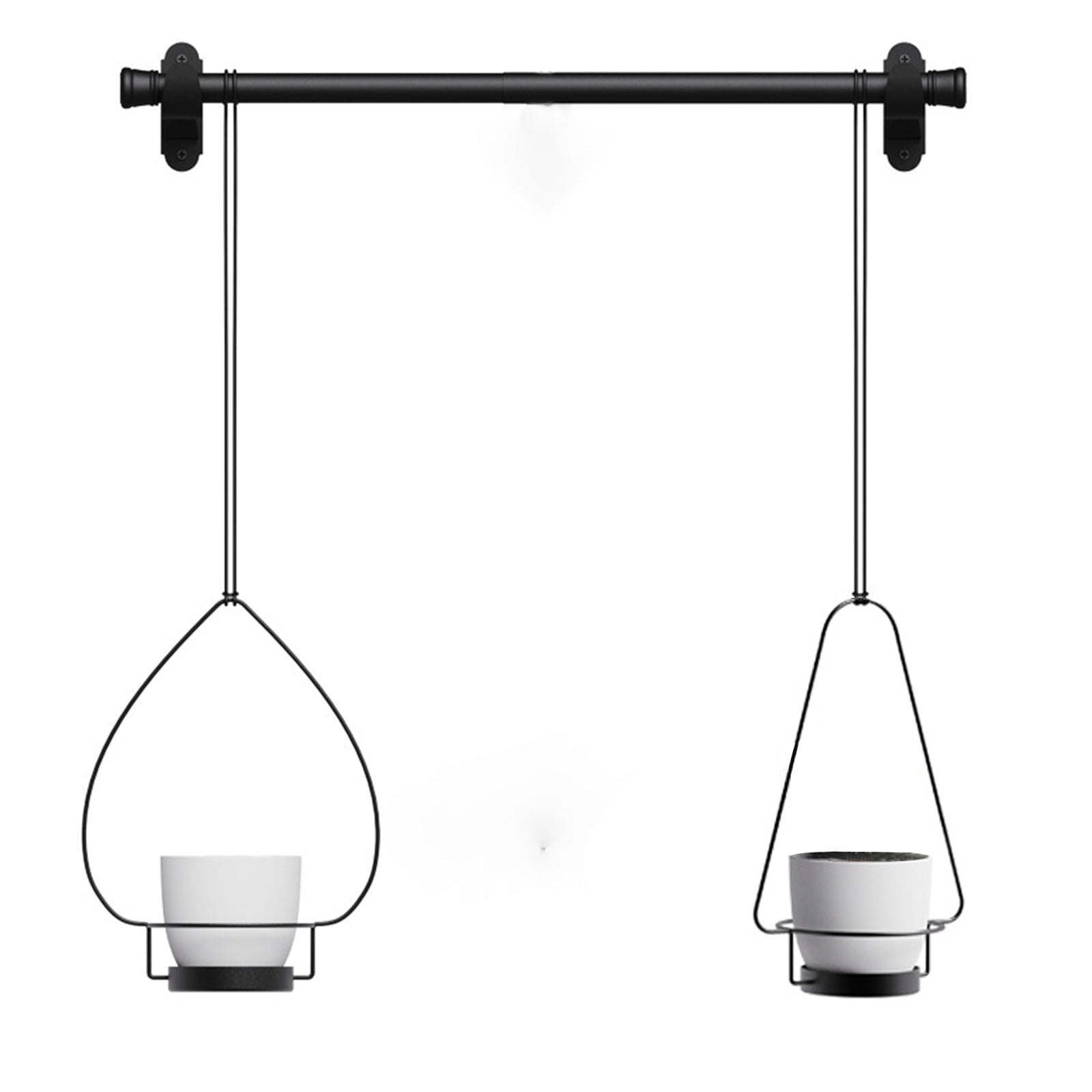 Hanging Plant Holder Indoor Planters Art Decor Metal Modern Wall And